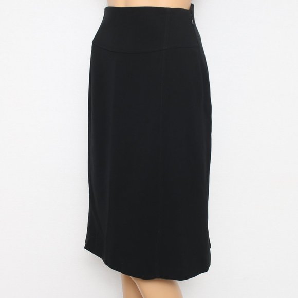 Marisa Minicucci Black Professional A-Lined Skirt Sz 10 - Picture 2 of 6